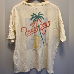 Men’s size L “The Beach Boys 1985 Tour” yellow tshirt.